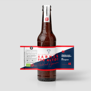 Fodbold øl med unik etikette