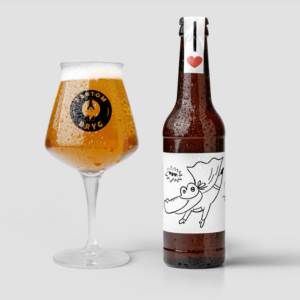 Fars Dag gave- Mors Dag gave - Mal selv superhelte - øl med glas
