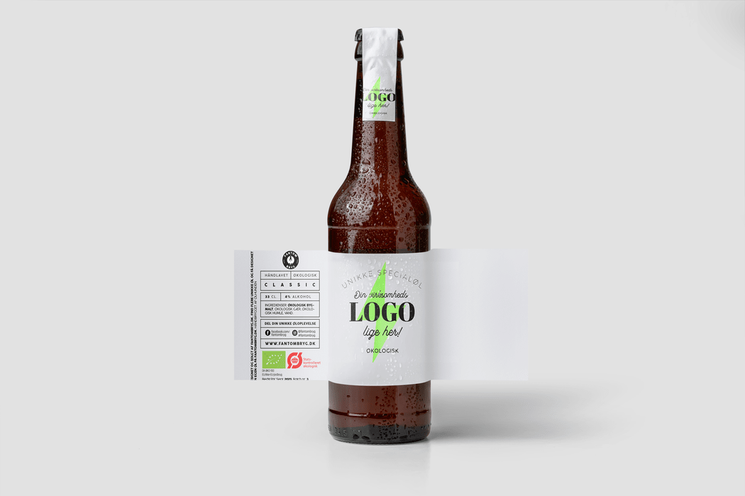 Øl med jeres logo og eget design, private label, fantombryg