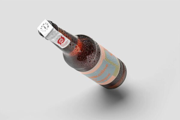 Øl til bryllup - minimalistisk pastel øl