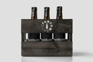 Øl med eget logo og design til RackBuddy
