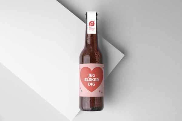 Valentinsdag øl jeg elsker dig