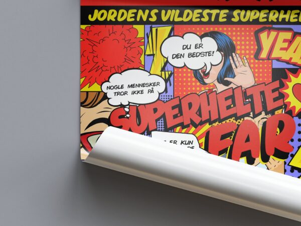 Fars Dag - Superfar plakat - gave til far